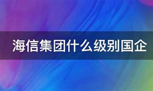 海信集团是什么级别国企_海信集团属于什么企业